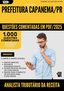 1000 Questões Comentadas para Concurso Analista Tributario Da Receita Municipal da Prefeitura Capanema Pr 2025 - 1000 Questões
