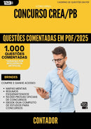 1000 Questões Comentadas para Concurso Contador Crea Pb 2025 - 1000 Questões