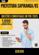 1000 Questões Comentadas para Concurso Geologo da Prefeitura Sapiranga Rs 2025 - 1000 Questões