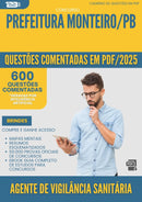 1000 Questões Comentadas para Concurso Agente De Vigilancia Sanitaria da Prefeitura Monteiro Pb 2025 - 600 Questões