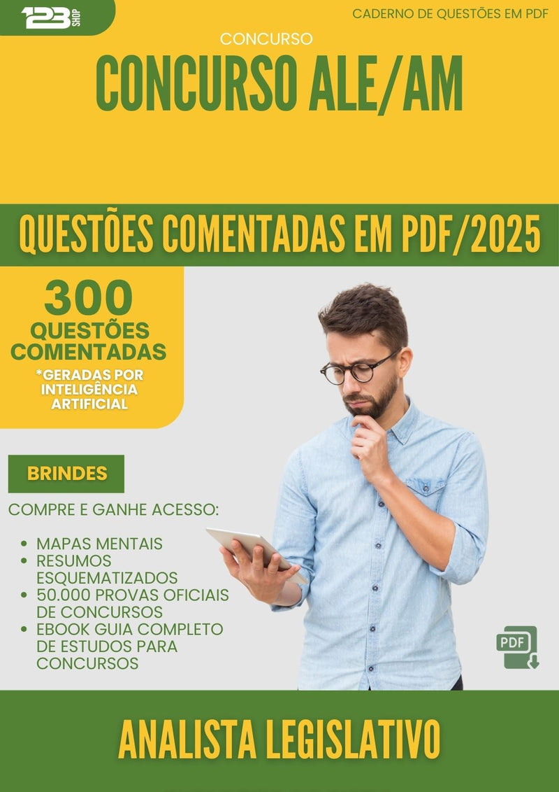 1000 Questões Comentadas para Concurso Analista Legislativo Fisioterapeuta Ale Am 2025 - 400 Questões