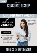 Flashcards para Concurso Tecnico Em Enfermagem Cisnop 2025 - 2000 Flashcards de Acordo com Edital