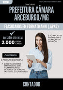 Flashcards para Concurso Contador Camara da Prefeitura Arceburgo Mg 2025 - 2000 Flashcards de Acordo com Edital