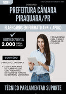 Flashcards para Concurso Tecnico Parlamentar Suporte Em Informatica Camara da Prefeitura Piraquara Pr 2025 - 2000 Flashcards de Acordo com Edital
