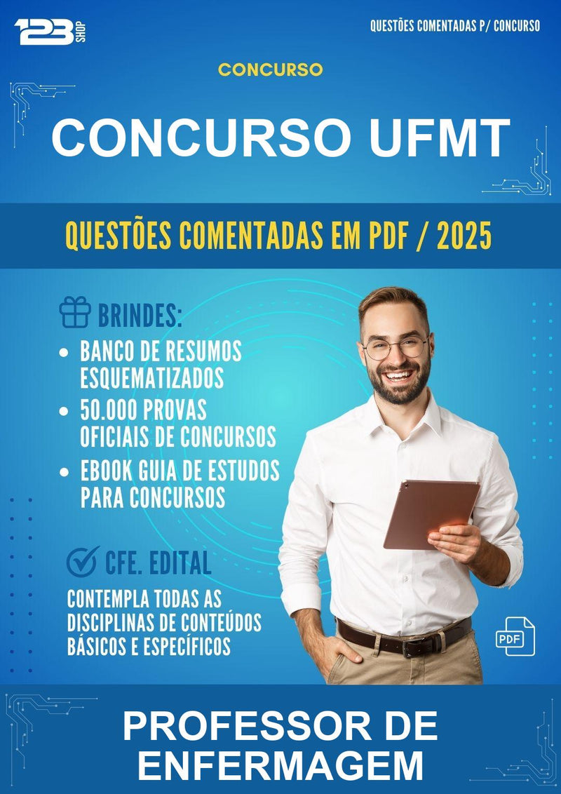 Questões Comentadas para o Concurso Ufmt para Professor de Enfermagem -400 Questões