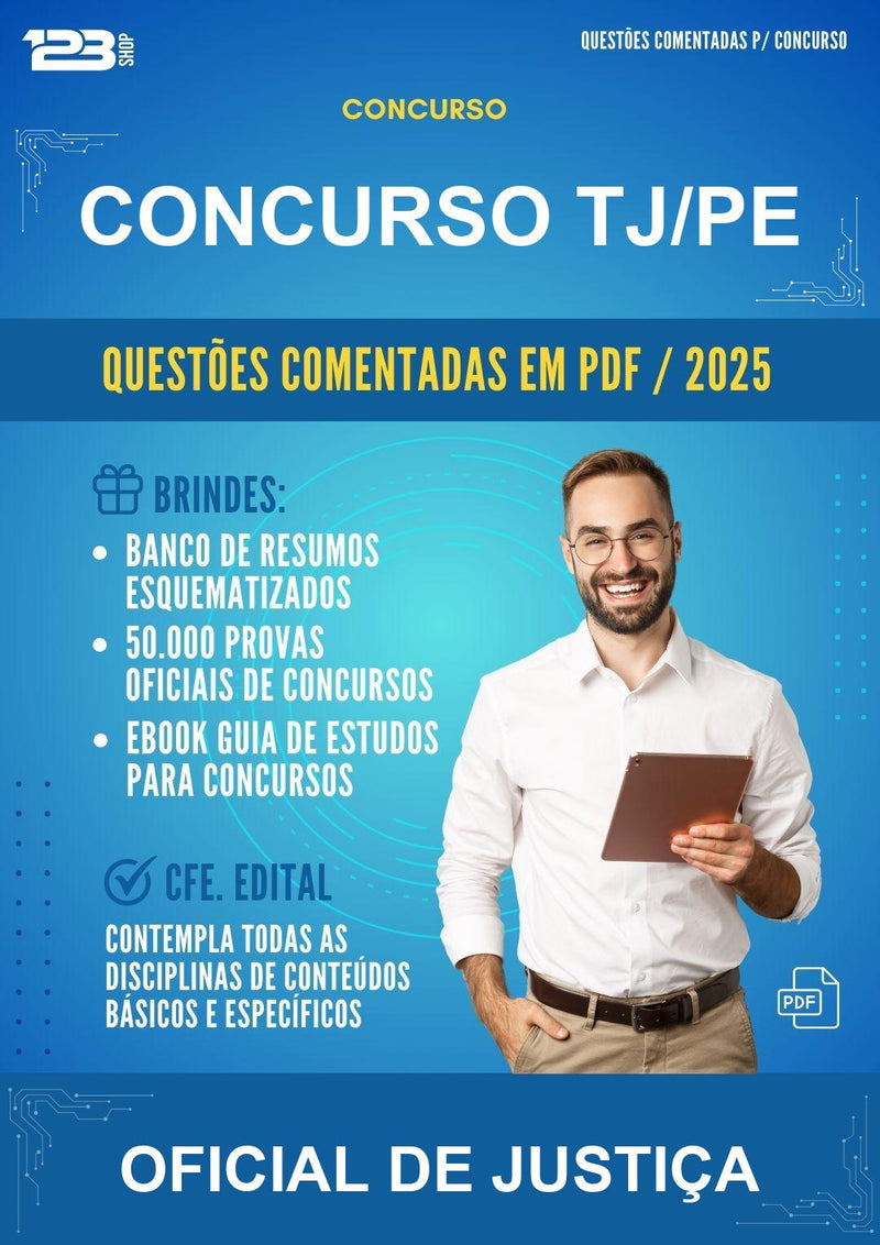 Questões Comentadas para o Concurso Tj/PE para Oficial de Justiça -400 Questões