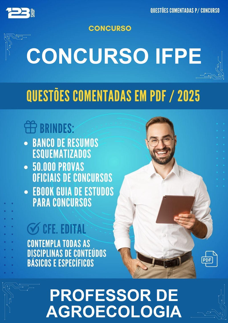 Questões Comentadas para o Concurso Ifpe para Professor de Agroecologia -400 Questões