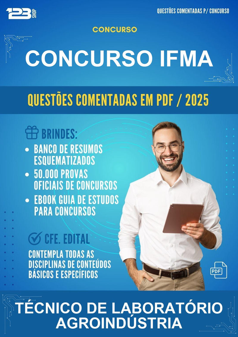 Questões Comentadas para o Concurso Ifma para Técnico de Laboratório Agroindústria -400 Questões