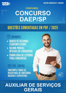 Questões Comentadas para o Concurso Daep/SP para Auxiliar de Serviços Gerais -400 Questões