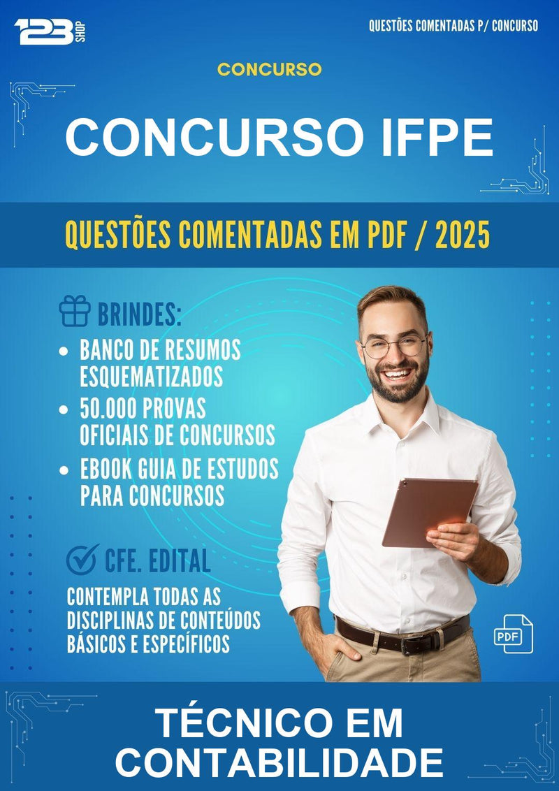 Questões Comentadas para o Concurso Ifpe para Técnico Em Contabilidade -400 Questões