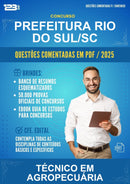 Questões Comentadas para o Concurso Prefeitura Rio do Sul/SC para Técnico Em Agropecuária -400 Questões
