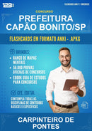 Flashcards Anki para o Concurso Prefeitura Capão Bonito/SP para Carpinteiro de Pontes - 400 Flashcards