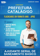 Flashcards Anki para o Concurso Prefeitura Catalão/GO para Ajudante Geral de Saneamento Básico - 400 Flashcards