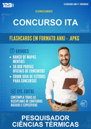 Flashcards Anki para o Concurso Ita para Pesquisador Ciências Térmicas - 600 Flashcards