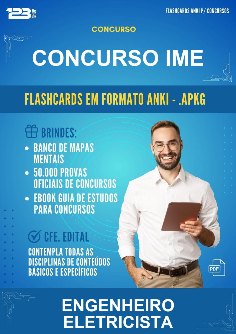 Flashcards Anki para o Concurso Ime para Engenheiro Eletricista - 600 Flashcards
