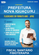 Flashcards Anki para o Concurso Prefeitura Nova Iguaçu/RJ para Fiscal Sanitário Fisioterapia - 600 Flashcards