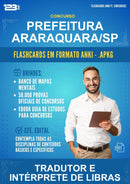 Flashcards Anki para o Concurso Prefeitura Araraquara/SP para Tradutor E Intérprete de Libras - 1.500 Flashcards