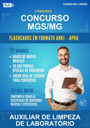 Flashcards Anki para o Concurso Mgs/MG para Auxiliar de Limpeza de Laboratório - 1.500 Flashcards