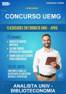 Flashcards Anki para o Concurso Uemg para Analista Univ - Biblioteconomia - 1.500 Flashcards
