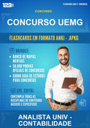 Flashcards Anki para o Concurso Uemg para Analista Univ - Contabilidade - 1.500 Flashcards