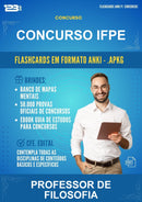 Flashcards Anki para o Concurso Ifpe para Professor de Filosofia - 1.500 Flashcards