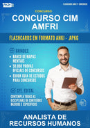 Flashcards Anki para o Concurso Cim Amfri para Analista de Recursos Humanos - 1.500 Flashcards