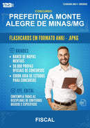 Flashcards Anki para o Concurso Prefeitura Monte Alegre de Minas/MG para Fiscal - 1.500 Flashcards