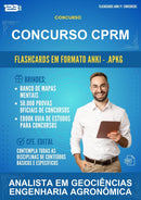 Flashcards Anki para o Concurso Cprm para Analista Em Geociências Engenharia Agronômica - 1.500 Flashcards