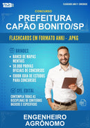 Flashcards Anki para o Concurso Prefeitura Capão Bonito/SP para Engenheiro Agrônomo - 1.500 Flashcards