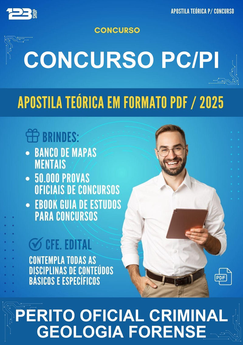 Apostila Teórica para o Concurso Pc/PI para Perito Oficial Criminal Geologia Forense