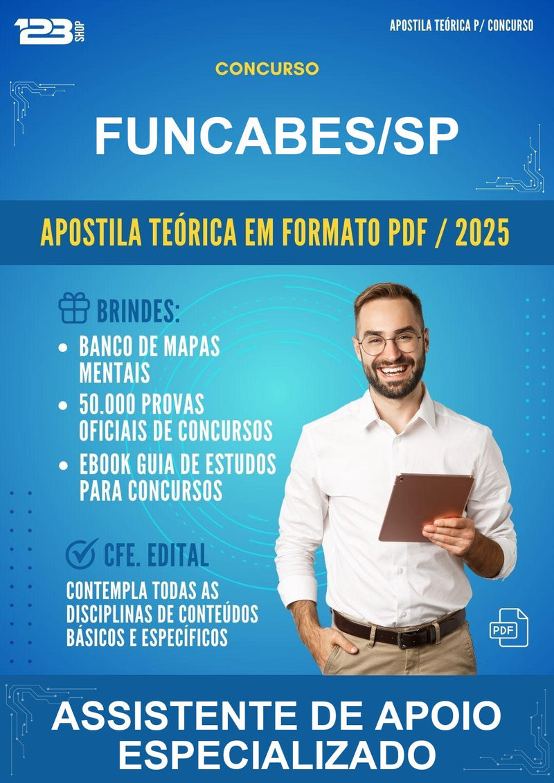 Apostila Teórica para o Concurso Funcabes/SP para Assistente de Apoio Especializado