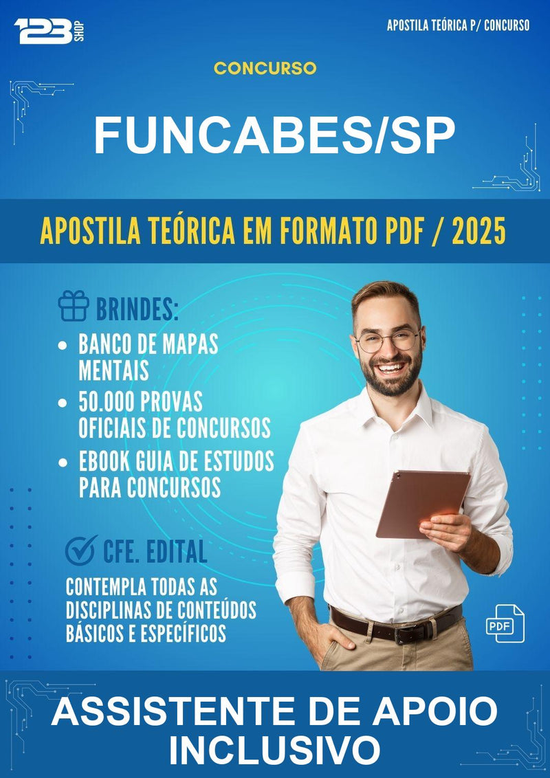 Apostila Teórica para o Concurso Funcabes/SP para Assistente de Apoio Inclusivo