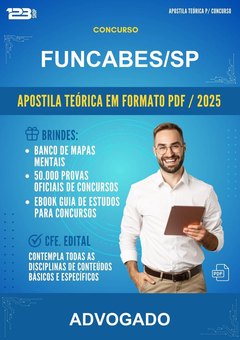 Apostila Teórica para o Concurso Funcabes/SP para Advogado