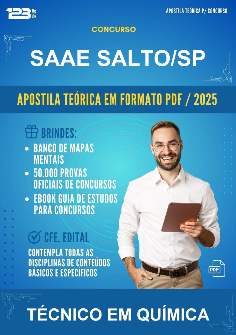 Apostila Teórica para o Concurso Saae Salto/SP para Técnico Em Química