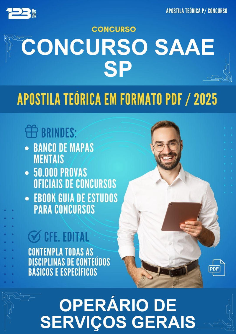 Apostila Teórica para o Concurso Saae Sp para Operário de Serviços Gerais