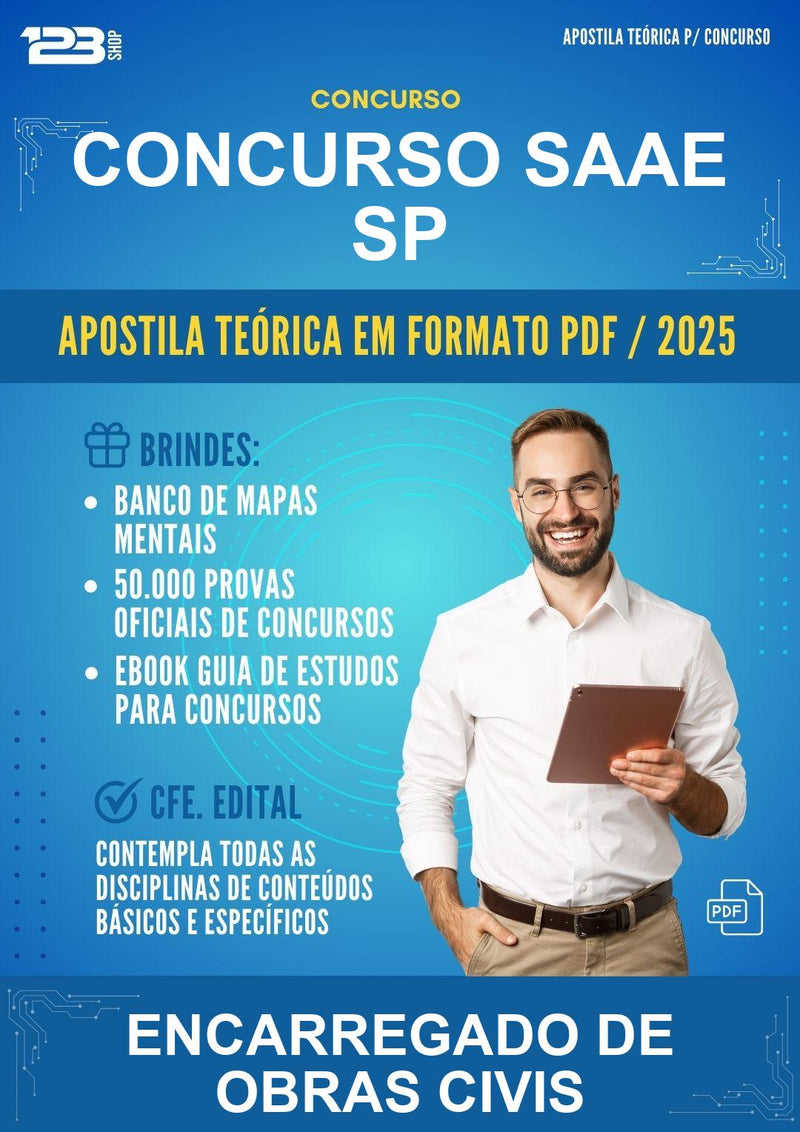 Apostila Teórica para o Concurso Saae Sp para Encarregado de Obras Civis