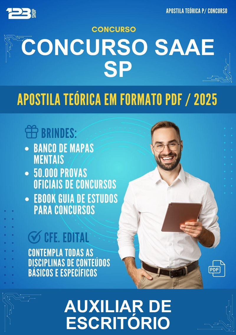 Apostila Teórica para o Concurso Saae Sp para Auxiliar de Escritório