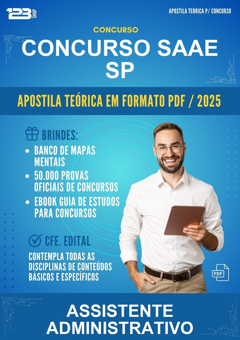 Apostila Teórica para o Concurso Saae Sp para Assistente Administrativo