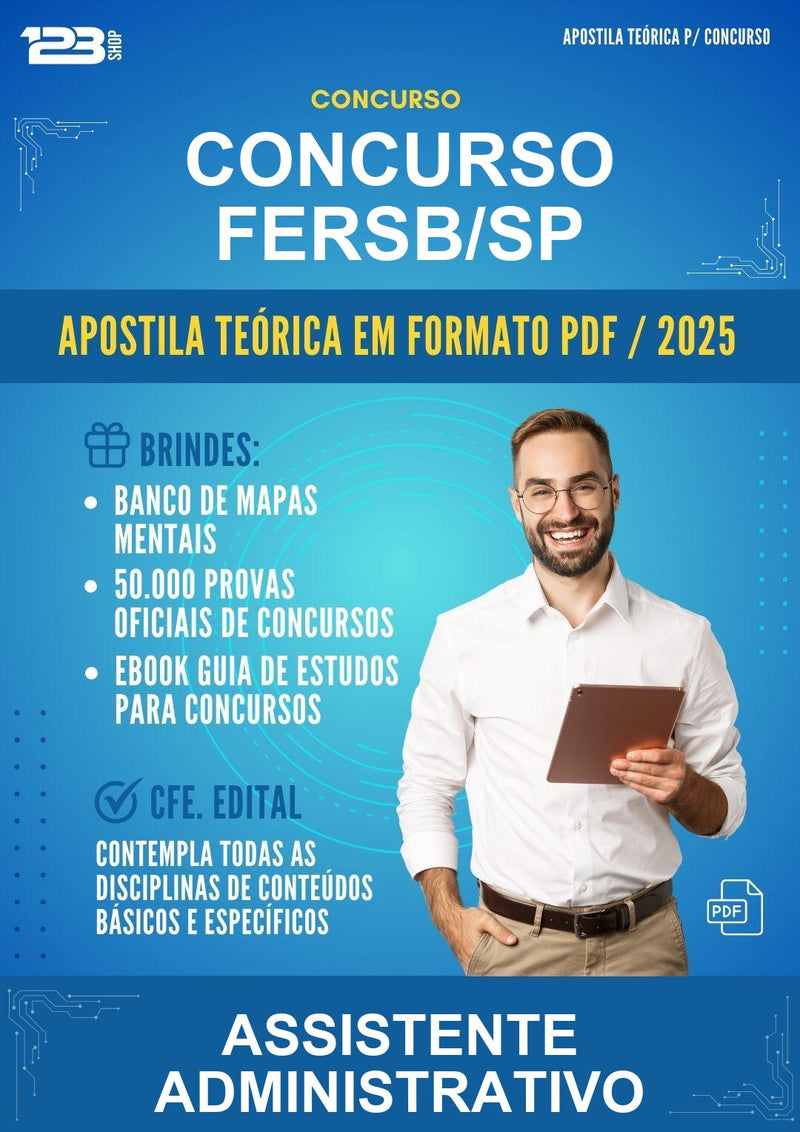 Apostila Teórica para o Concurso Fersb/SP para Assistente Administrativo
