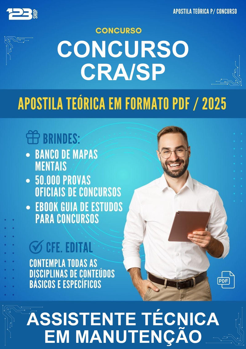 Apostila Teórica para o Concurso Cra/SP para Assistente Técnica Em Manutenção
