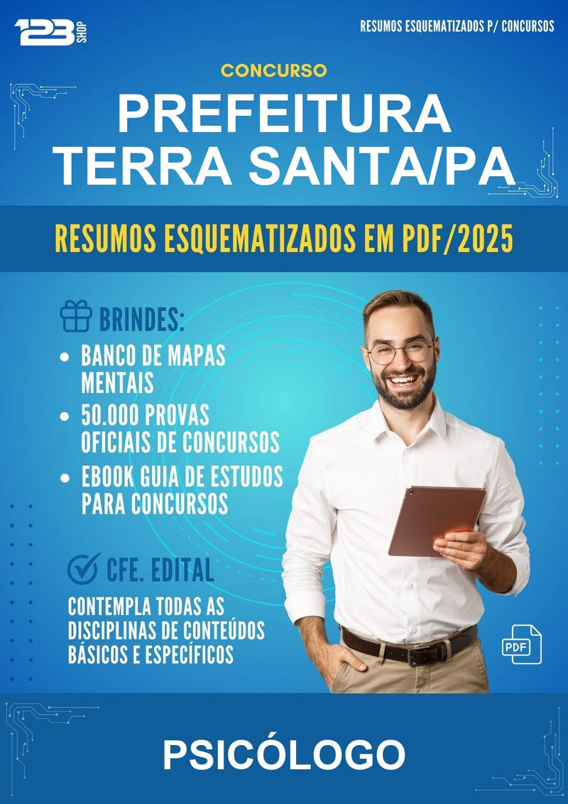 Resumos Esquematizados para o Concurso Prefeitura Terra Santa/PA para Psicólogo