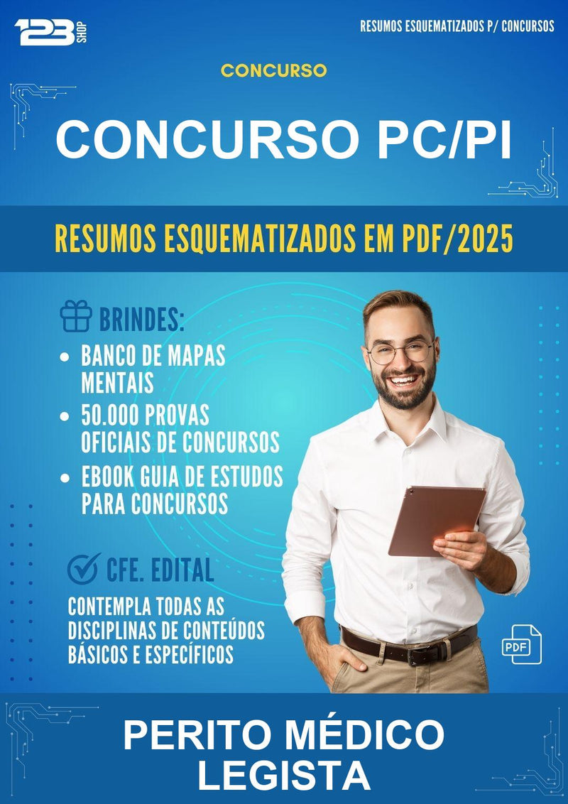 Resumos Esquematizados para o Concurso Pc/PI para Perito Médico Legista