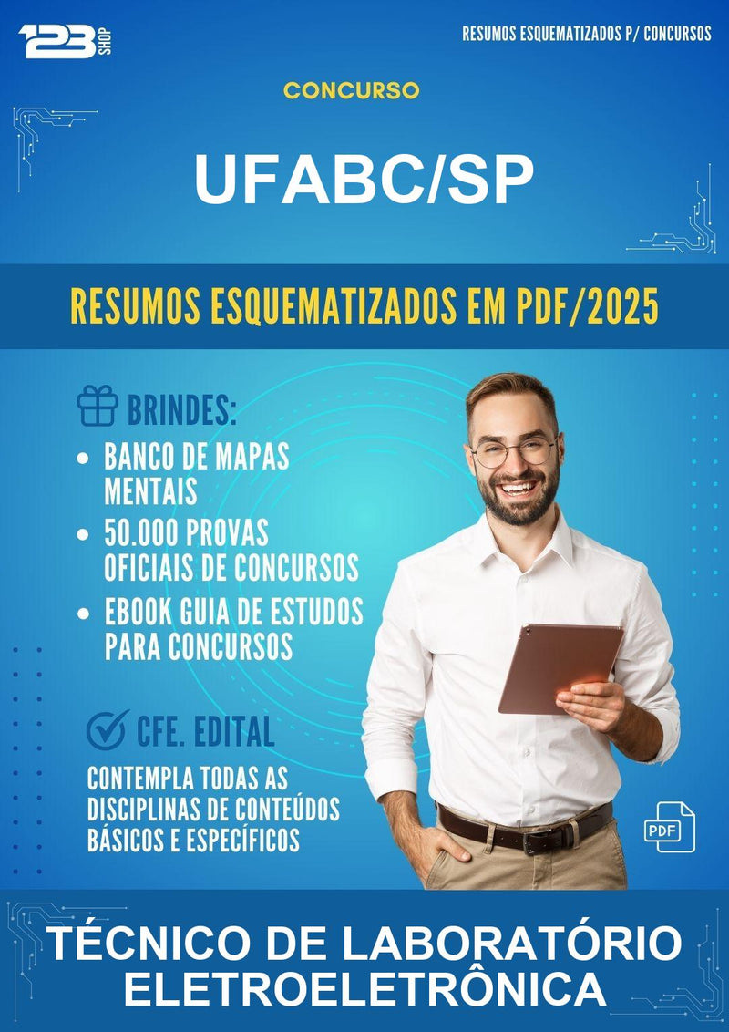 Resumos Esquematizados para o Concurso Ufabc/SP para Técnico de Laboratório Eletroeletrônica