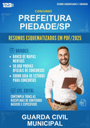 Resumos Esquematizados para o Concurso Prefeitura Piedade/SP para Guarda Civil Municipal