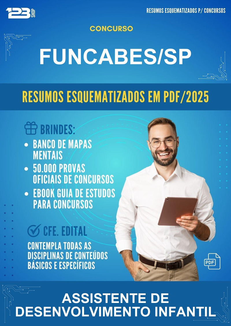 Resumos Esquematizados para o Concurso Funcabes/SP para Assistente de Desenvolvimento Infantil