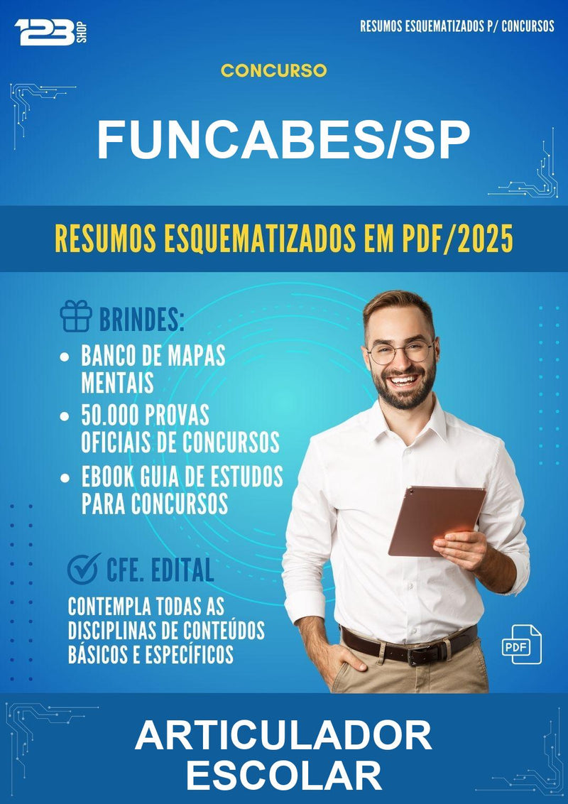 Resumos Esquematizados para o Concurso Funcabes/SP para Articulador Escolar