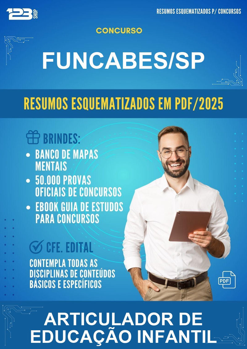Resumos Esquematizados para o Concurso Funcabes/SP para Articulador de Educação Infantil