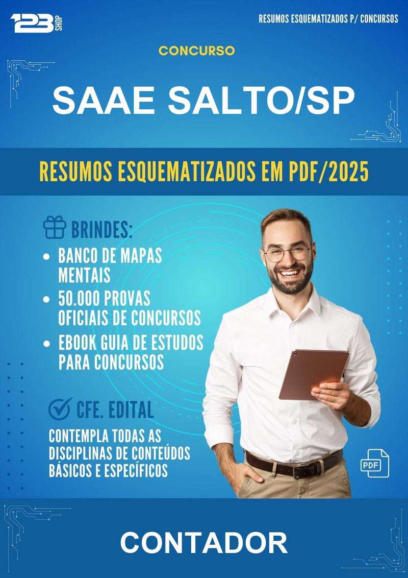 Resumos Esquematizados para o Concurso Saae Salto/SP para Contador