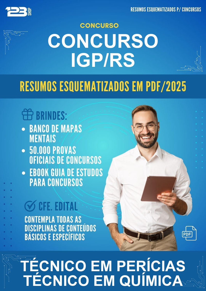 Resumos Esquematizados para o Concurso Igp/RS para Técnico Em Perícias Técnico Em Química