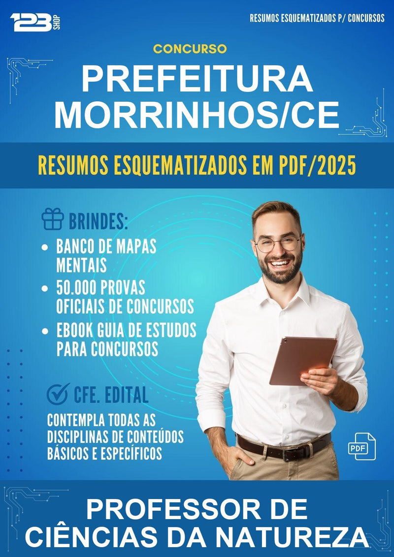 Resumos Esquematizados para o Concurso Prefeitura Morrinhos/CE para Professor de Ciências da Natureza